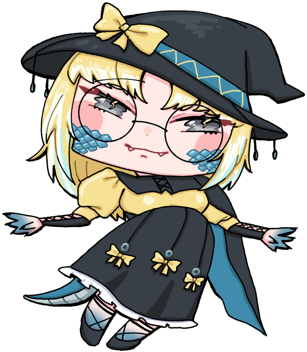 witch chibi by @akamikko